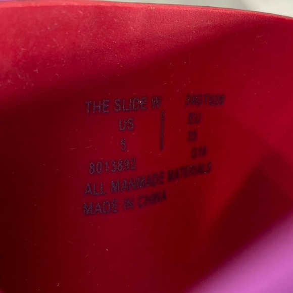 Goats Women's Purple Floral-Print The Slide W Round-Toe Slide Sandals SZ 5 - Picture 12 of 12